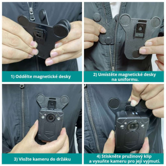 Magnetický držák pro policejní kamery CEL-TEC PK95/PK98/PK80L/PK70