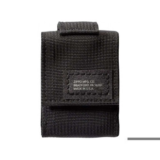 Sada taktické pouzdro + Zippo zapalovač Black Crackle 30058