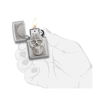 Zapalovač ZIPPO 21972 Skull with Brain Surprise
