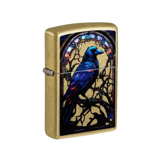 Zapalovač ZIPPO 23021 Stained Glass Raven Design