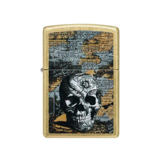 Zapalovač ZIPPO 23075 Floral Skull Design