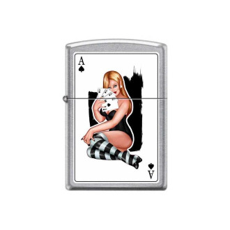 Zapalovač ZIPPO 25973 Girl with Ace Card