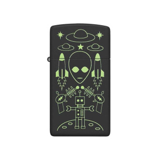 Zapalovač ZIPPO 66071 Slim® Alien Invasion Design